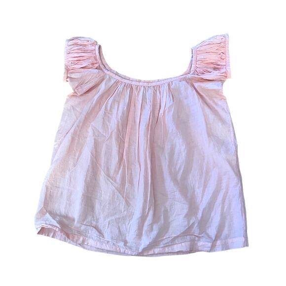 DOSA Tops - DOSA size 1 women's small S gauzy cotton top handwoven handspun gauzy short slv